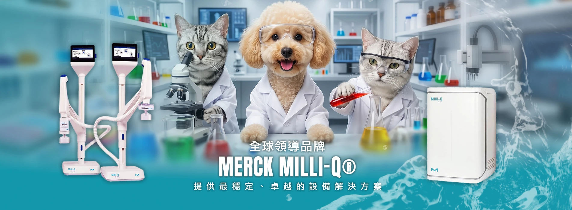 千翔科儀 Merck Milli-Q 超純水系統與實驗室設備解決方案